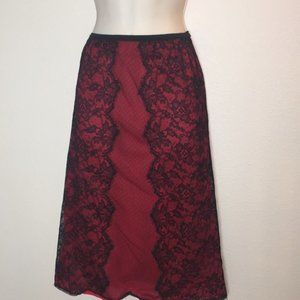 🌶3/$20 KAYSER Vintage Sexy Red and Black Slip M